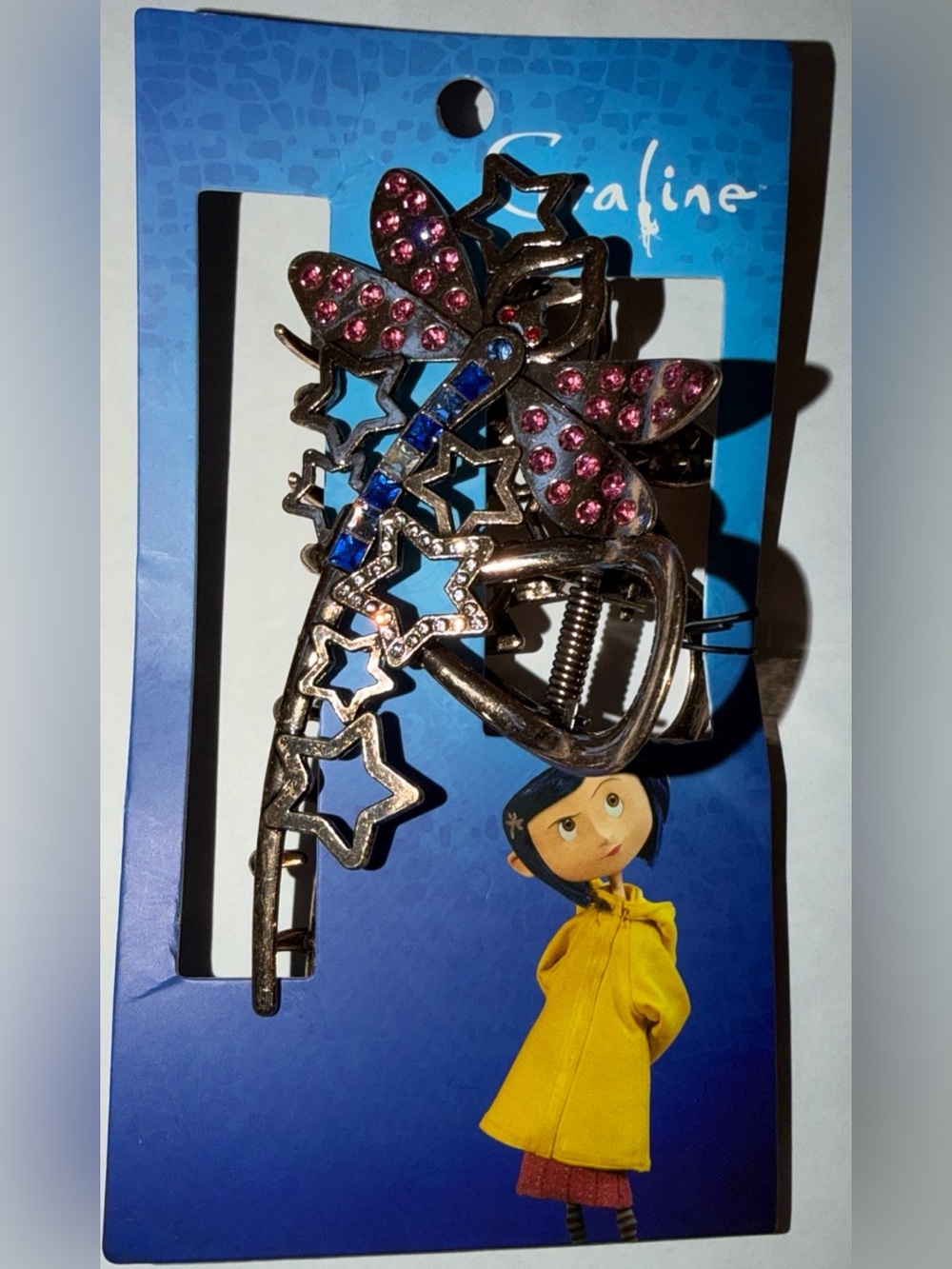 Coraline Dragonfly Rhinestone Claw Hair Clip 2026 New